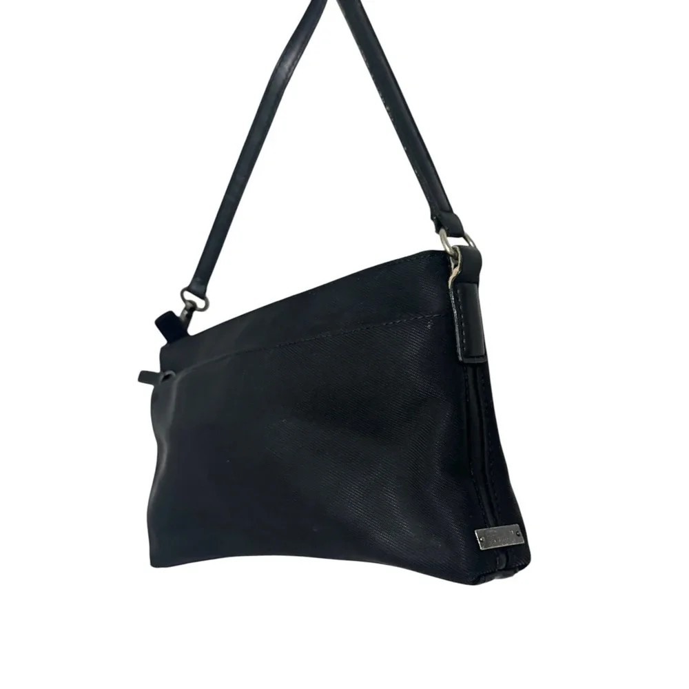 Coach Y2K VTG Mercer Demi 7407 black nylon mini shoulder bag clutch purse